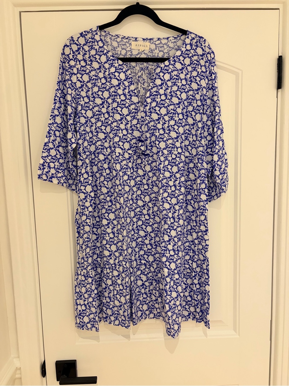 Aspiga Blue Floral Cotton Dress